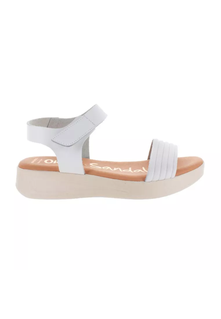 Sandalia velcro Oh my sandals-5114 para niña color blanco