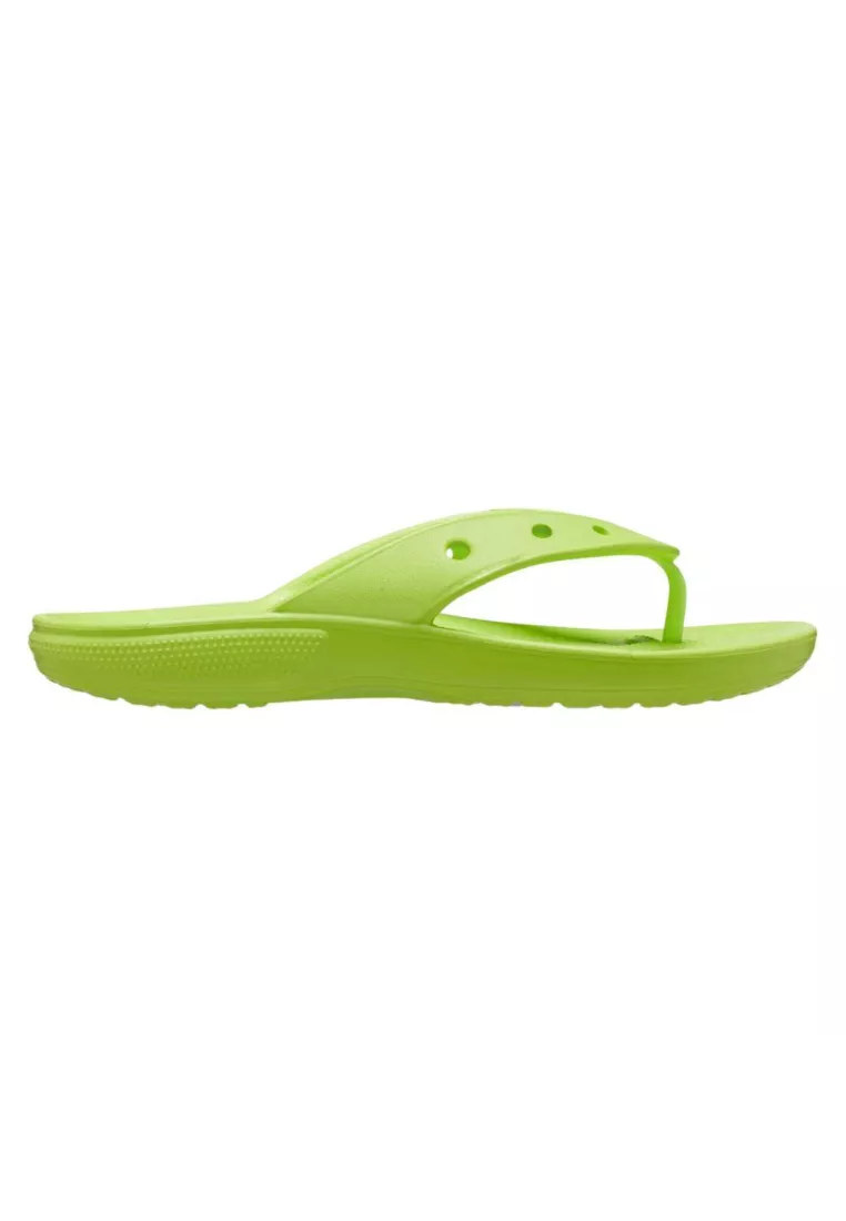 Chancla Crocs Classic Flip verde limeade Unisex