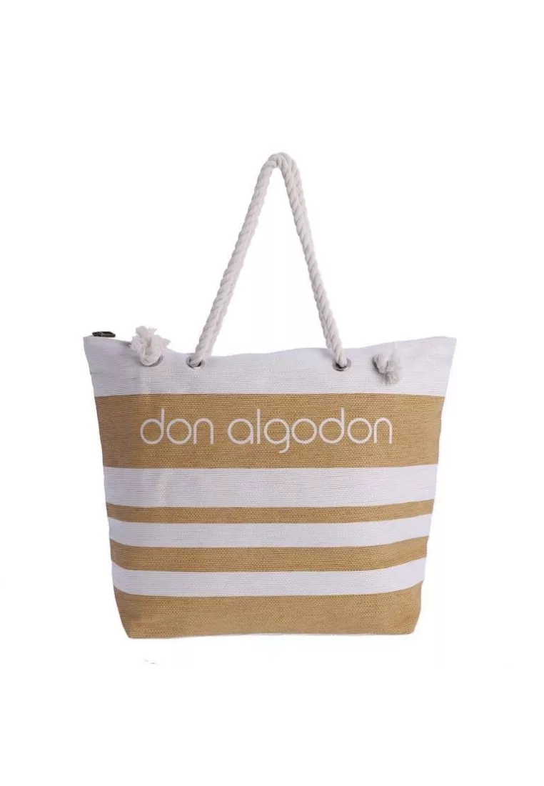 Bolso shopping Don Algodón-98080 beige