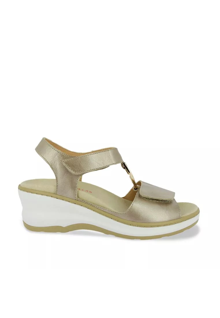 Zapatos sandalia mujer oro, Doctor Cutillas