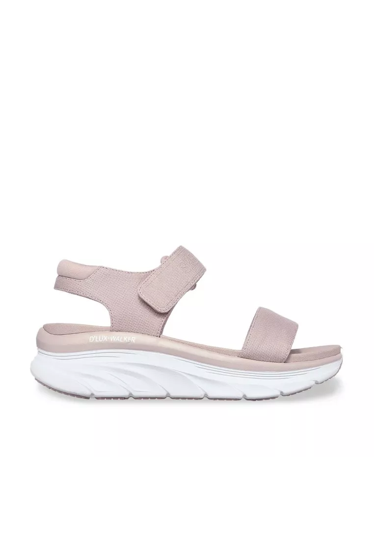 Sandalia deportiva mujer rosa, Skechers.